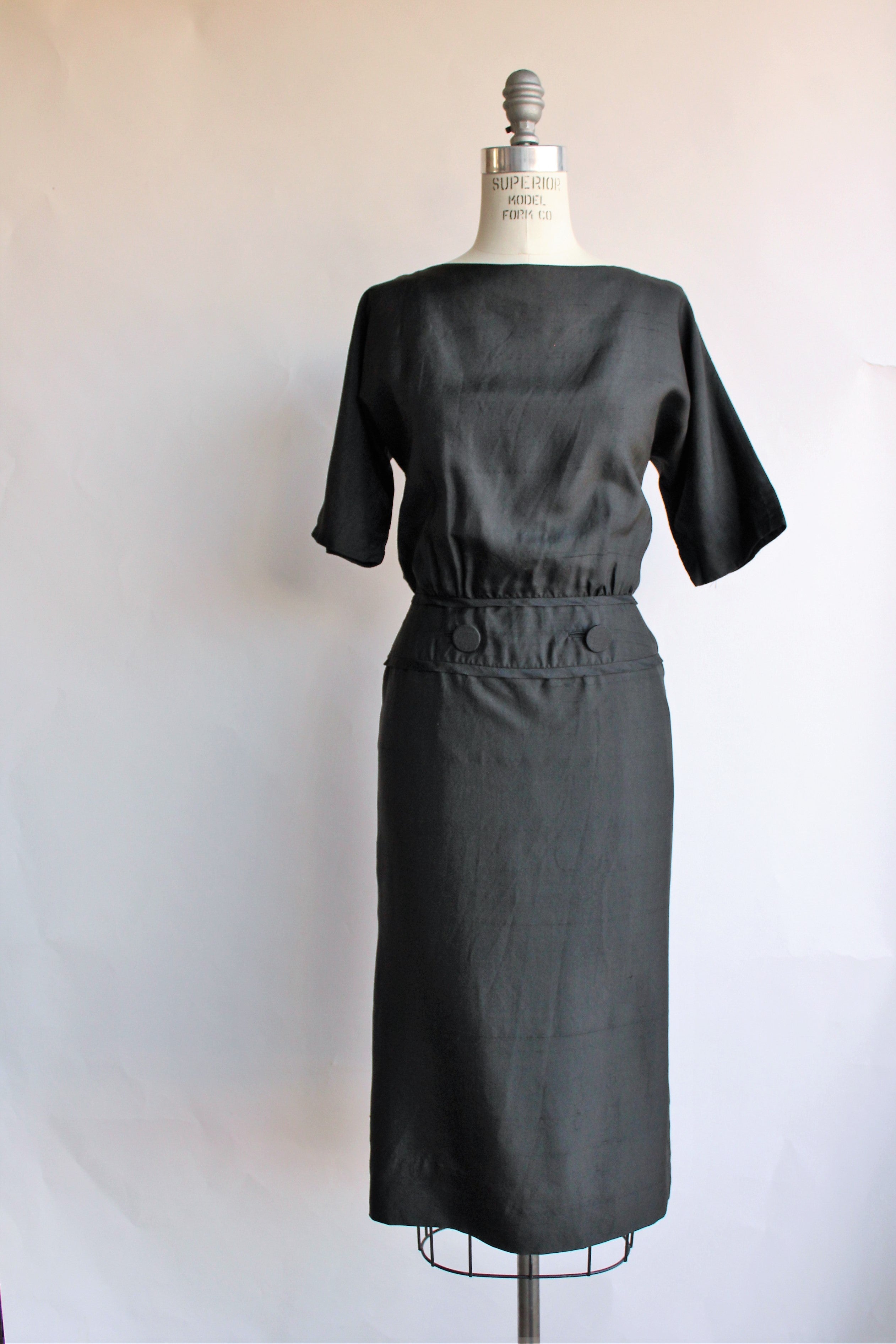 Black Silk 1960's 2024 Dress