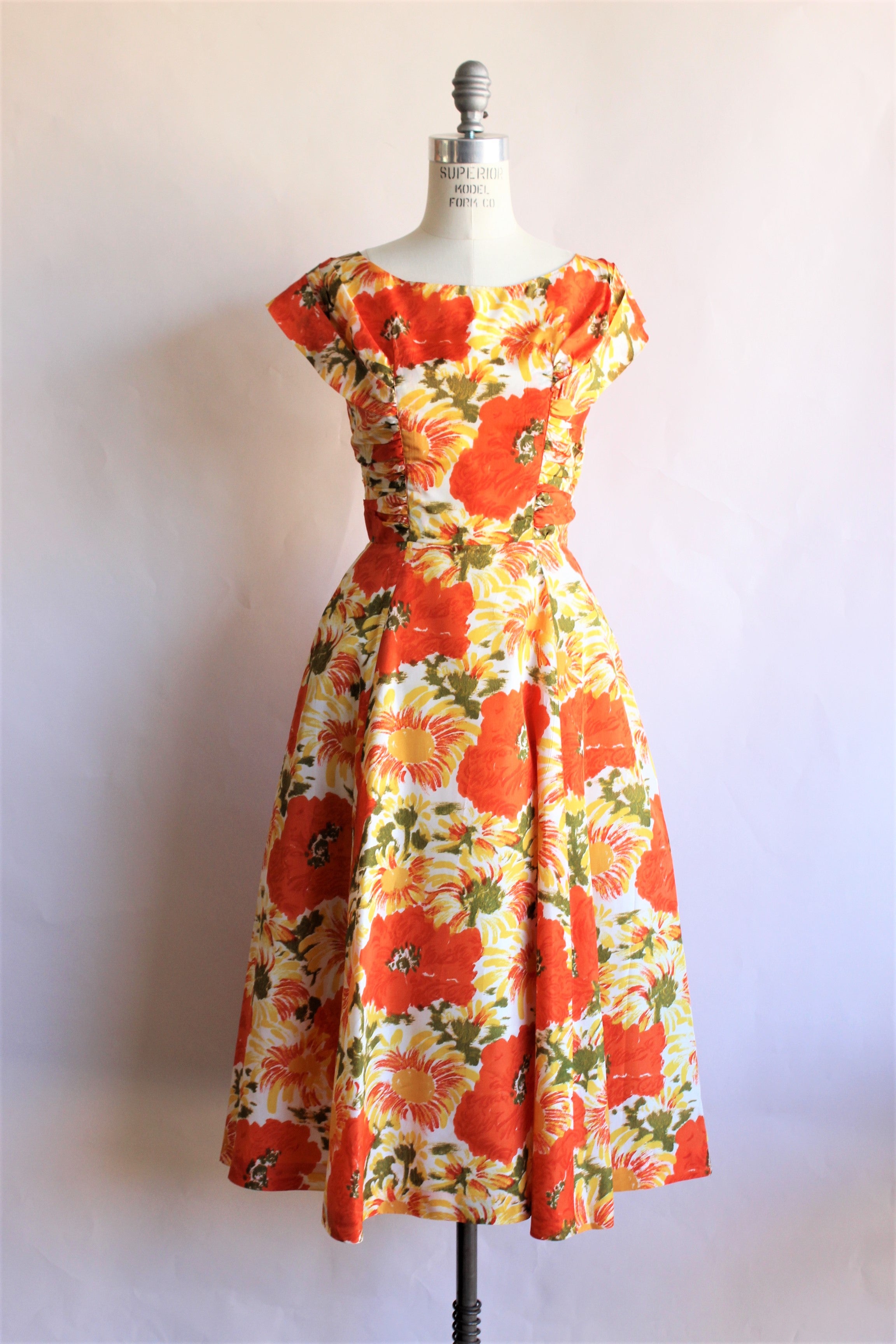 Vintage Orange Dress