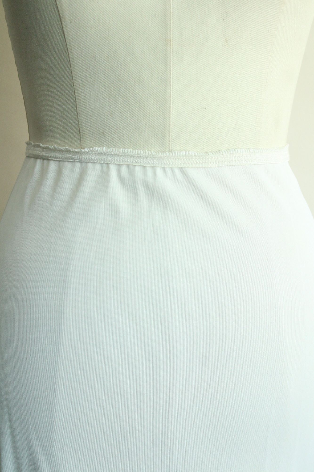 Vintage 1960s American Maid White Nylon Half Slip