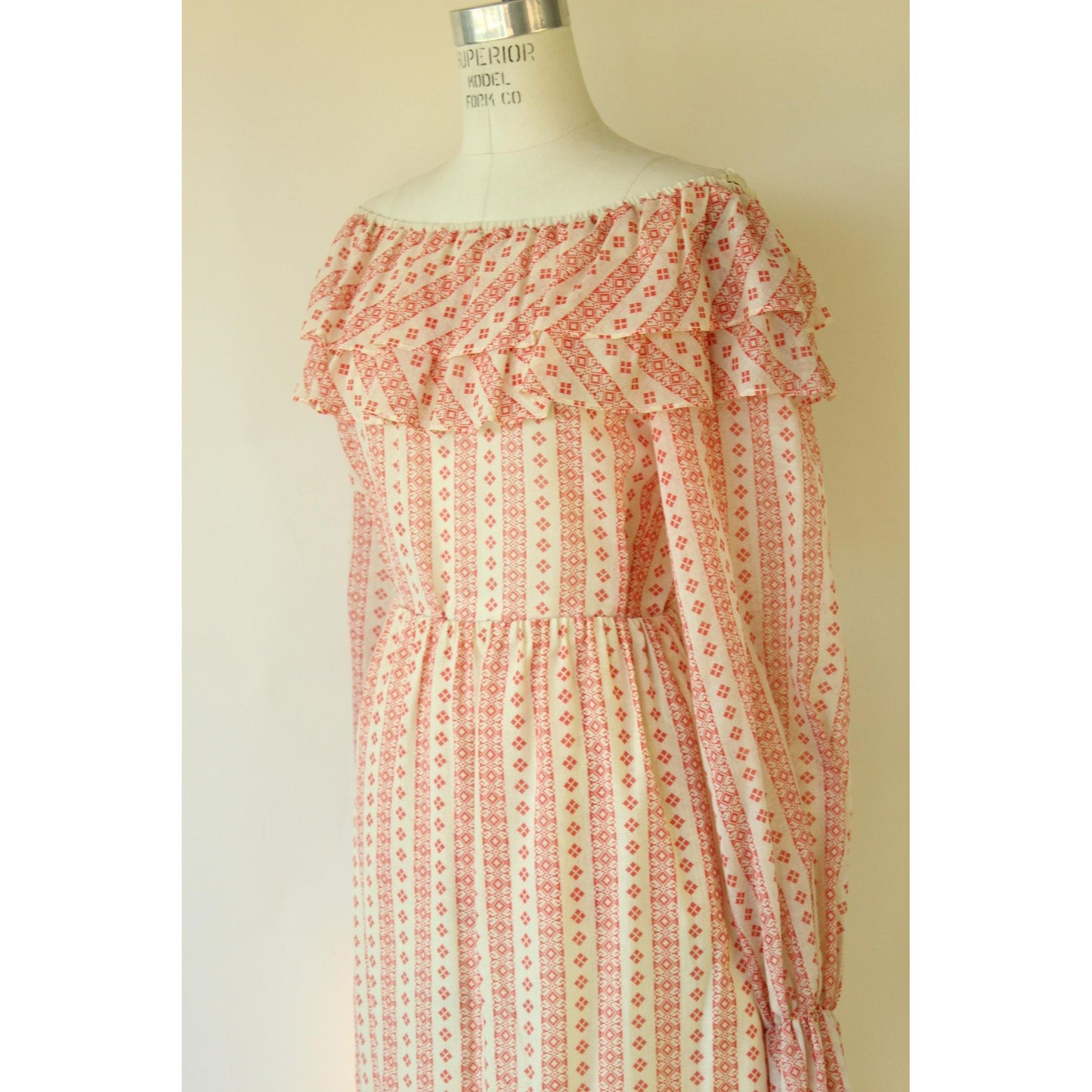 Vintage 1960s 1970s Peasant Style Skirt and Blouse by Neiman-Marcus