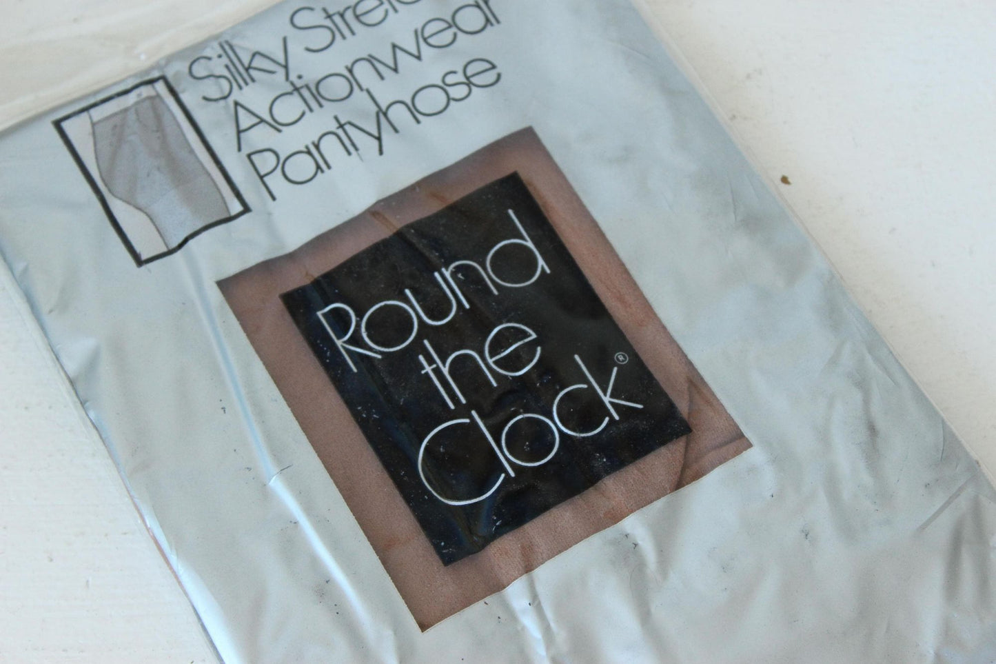 Vintage 1970s 1980s New NOS Round the Clock Pantyhose,