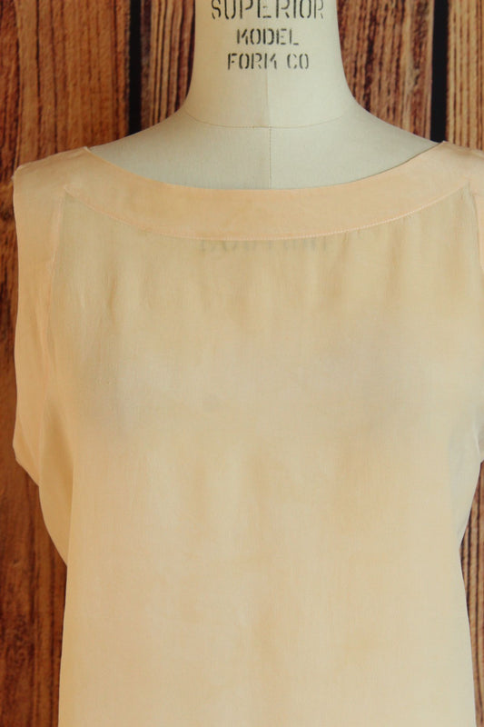 Womens Ivory Silk Blouse