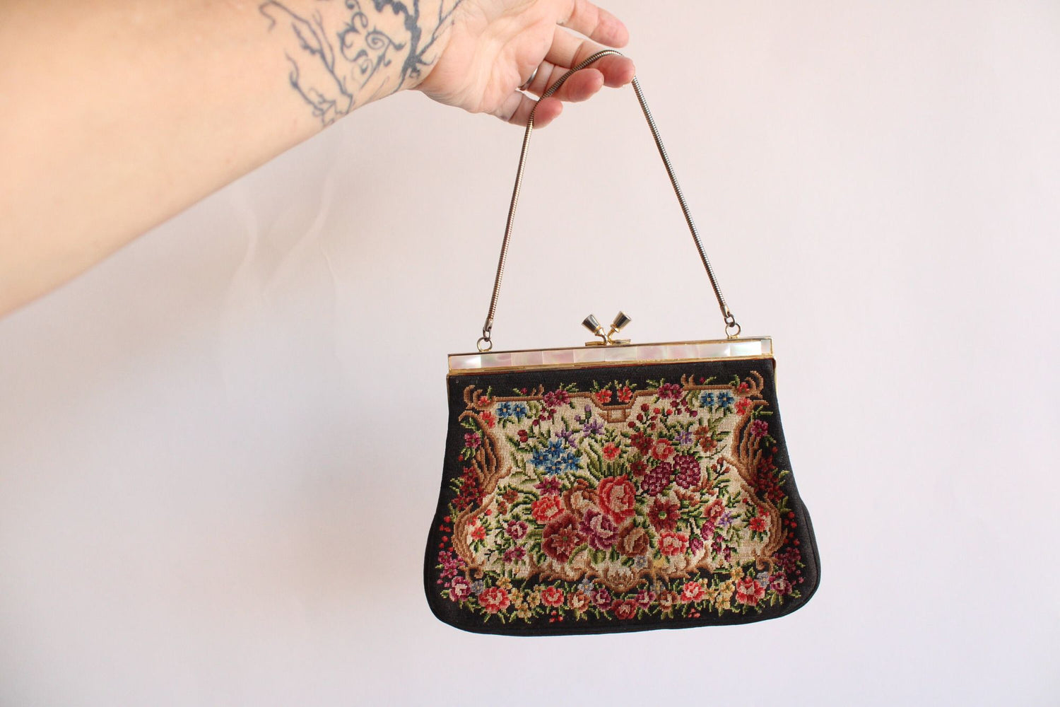 1950s Clutch Purse Hand Embroidered Cocktail Bag – Deja Vintage Boutique