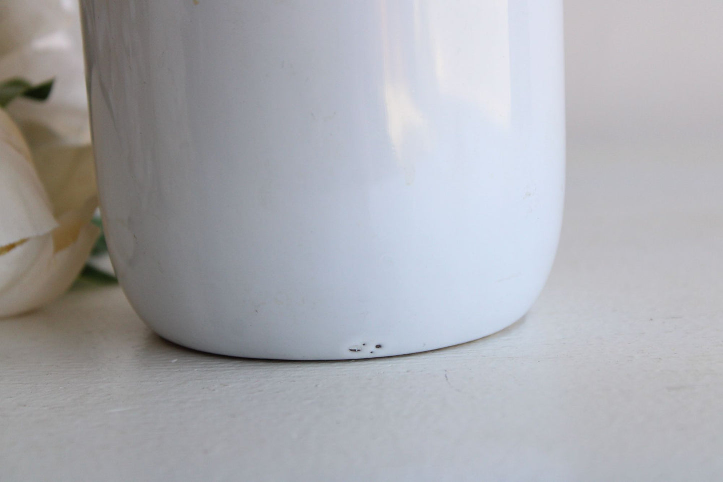 Retro White Ceramic Milk Jug, Vintage Style