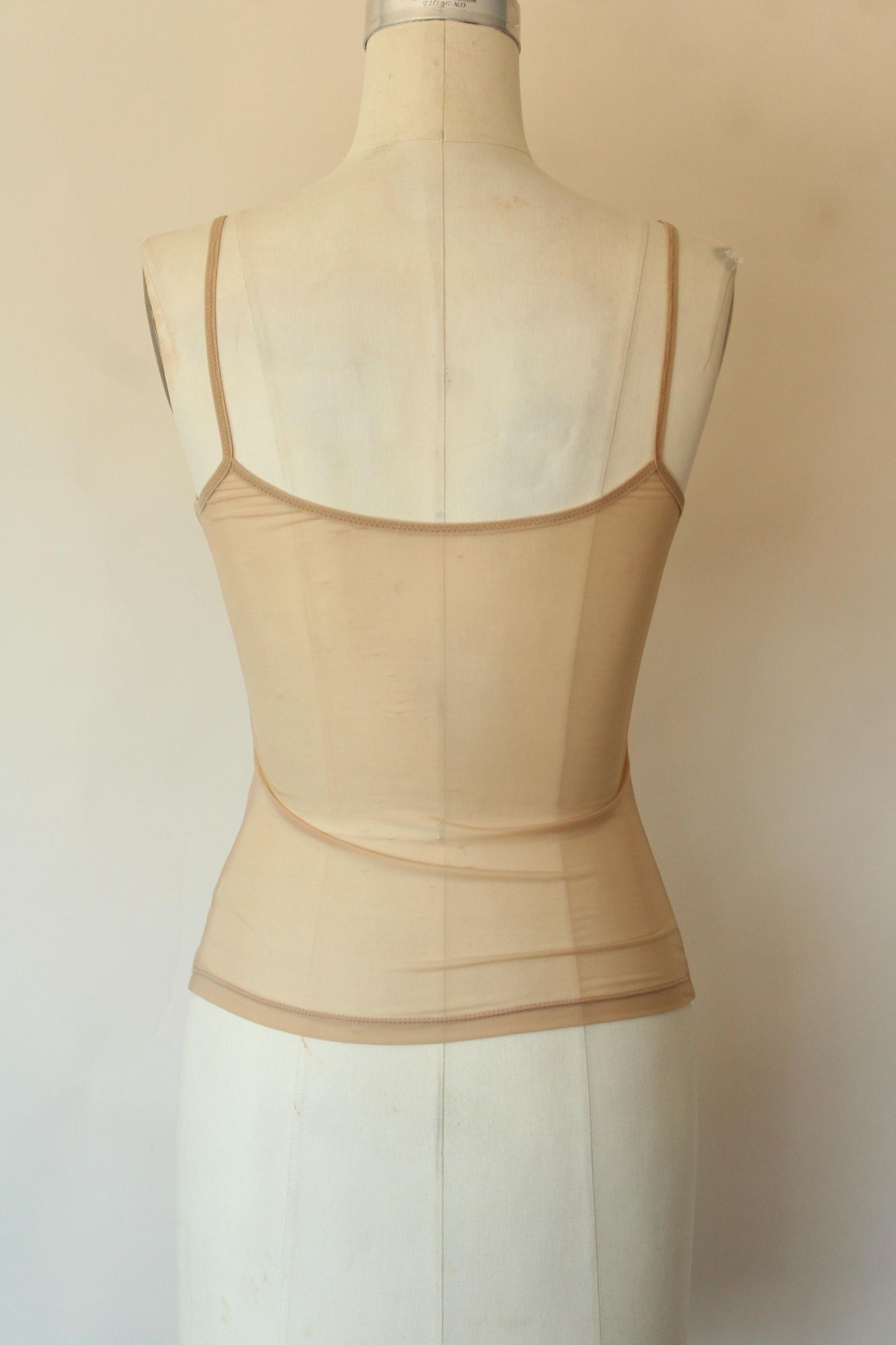 Vintage 1990s 2000s Calvin Klein Tan Nylon Camisole