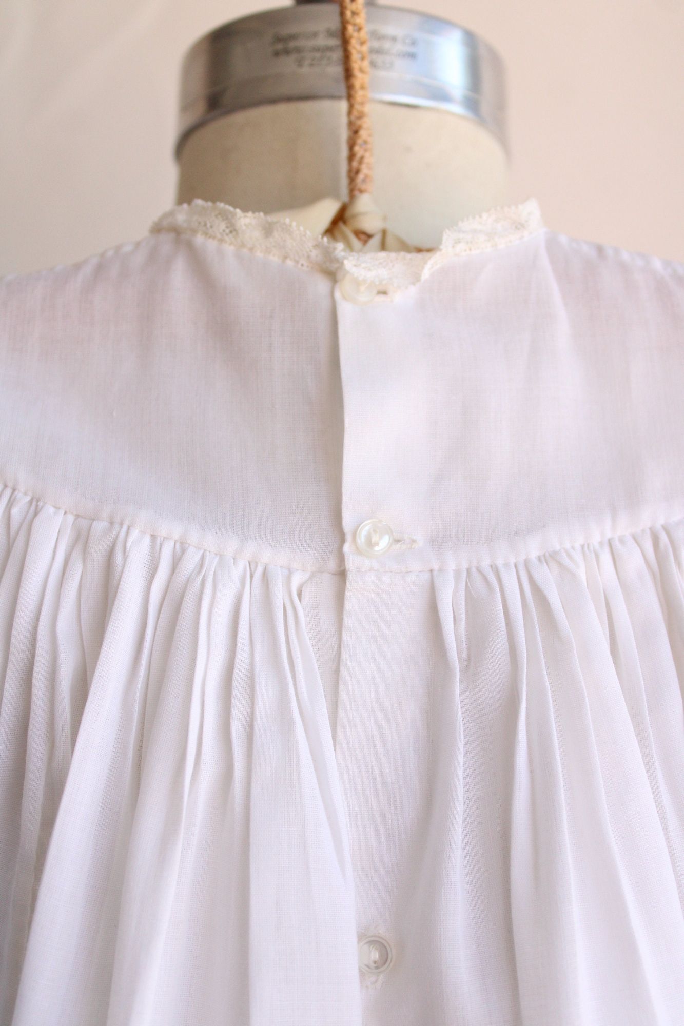 Vintage 1970s Baby Christening Dress