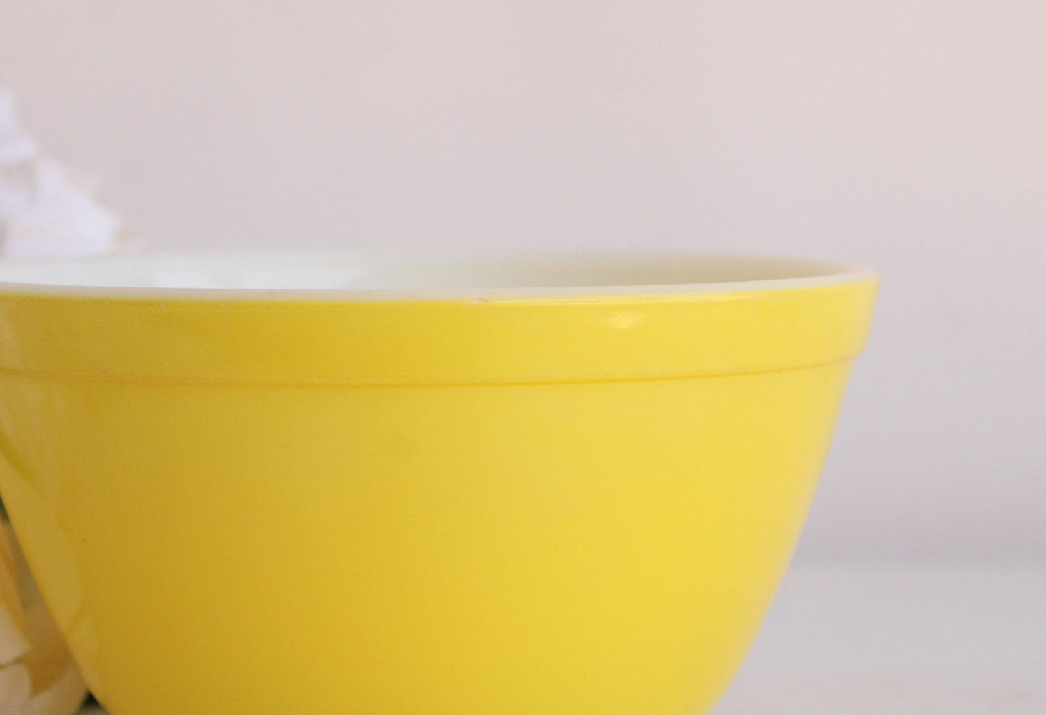 Pyrex Small Yellow Ovenware Mixing Bowl 1 1/2 Pint Bowl 401 Vintage 1950's  Made in USA Part of Primary Colors Mixing Bowl Set 