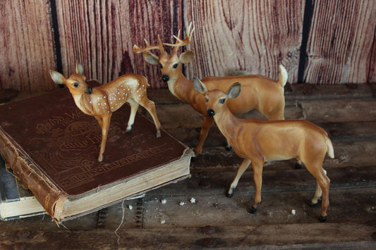 Vintage 1970s Breyer Deer Family Model #3123