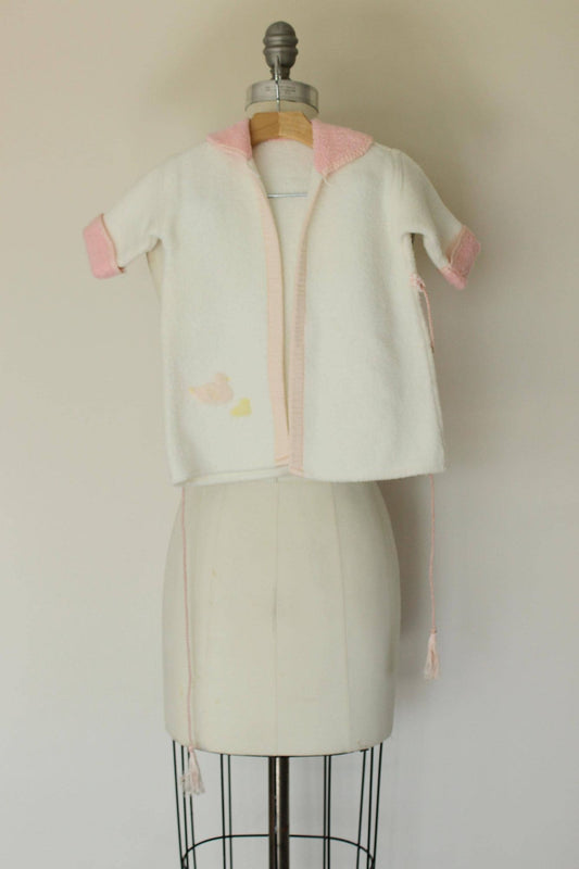 Vintage 1960s Baby Jacket With Ducks