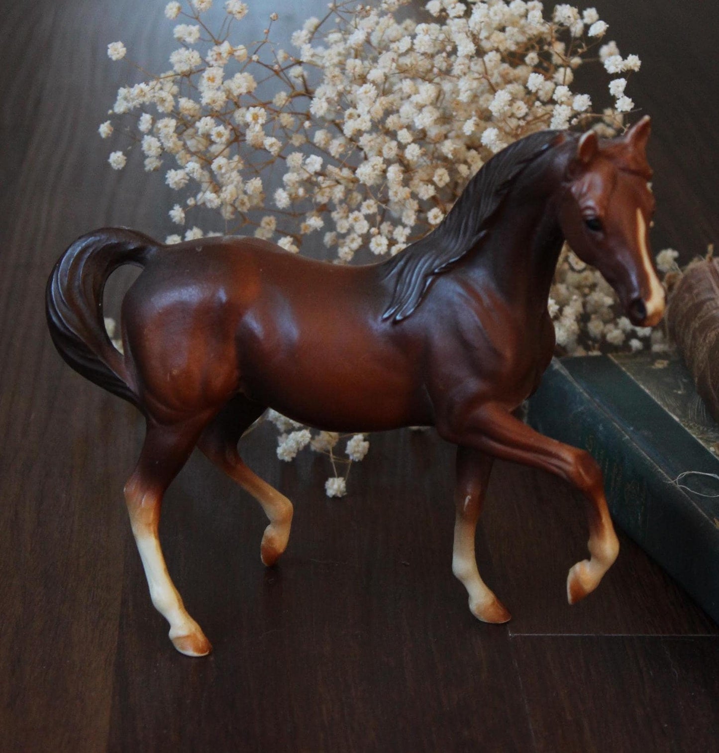 Vintage 1970s Breyer Horse, Classic Arabian Mare, #3055ma, Chestnut Chalky,  Hagen-Renaker