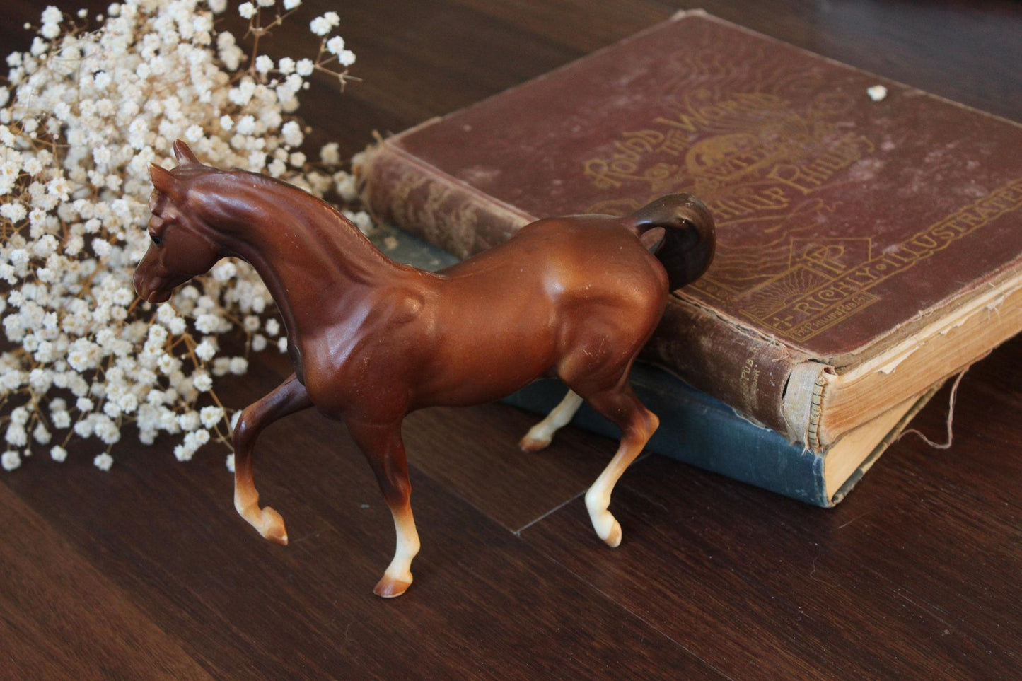 Vintage 1970s Breyer Horse, Classic Arabian Mare, #3055ma, Chestnut Chalky,  Hagen-Renaker