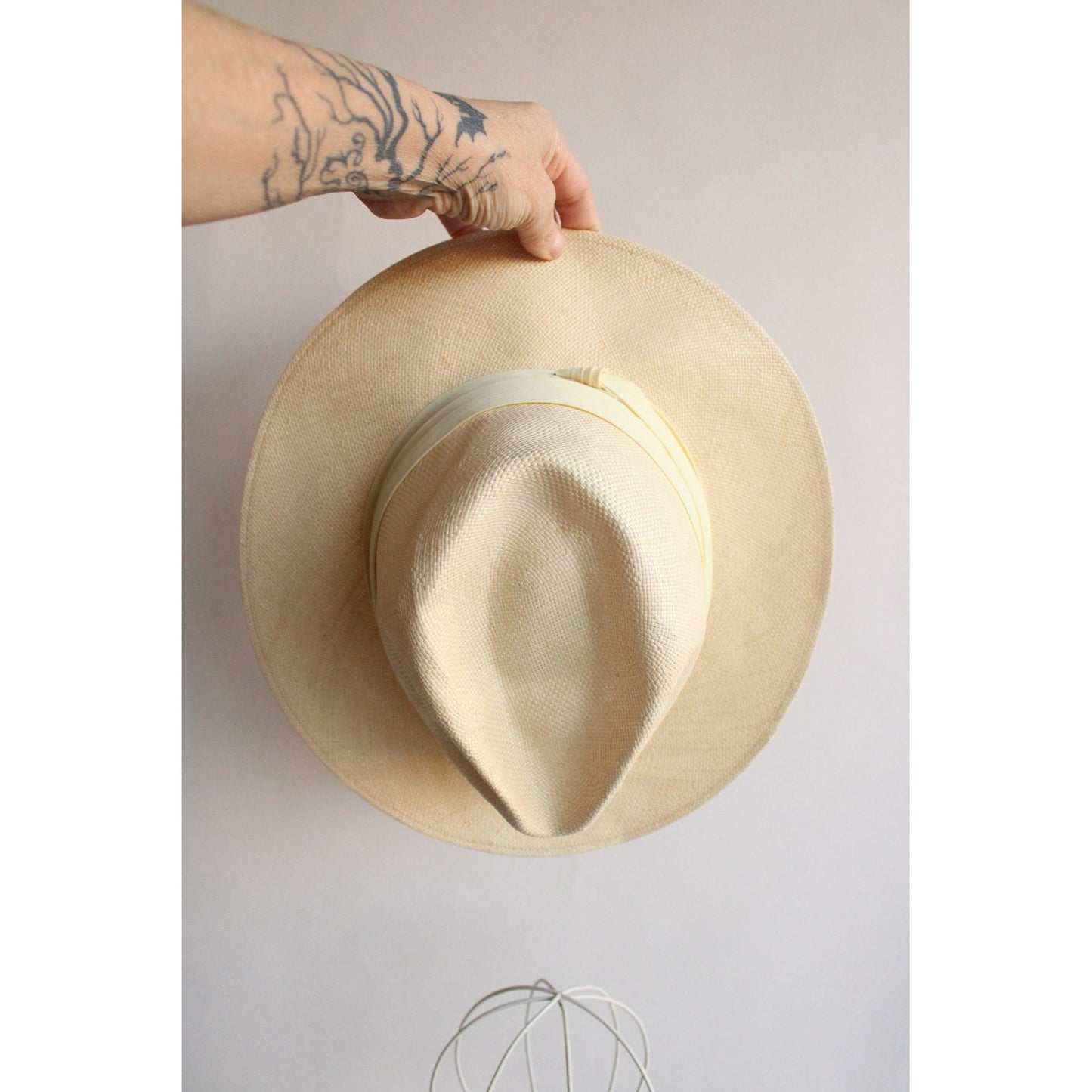 Vintage Mens Straw Hat Pacific Panama