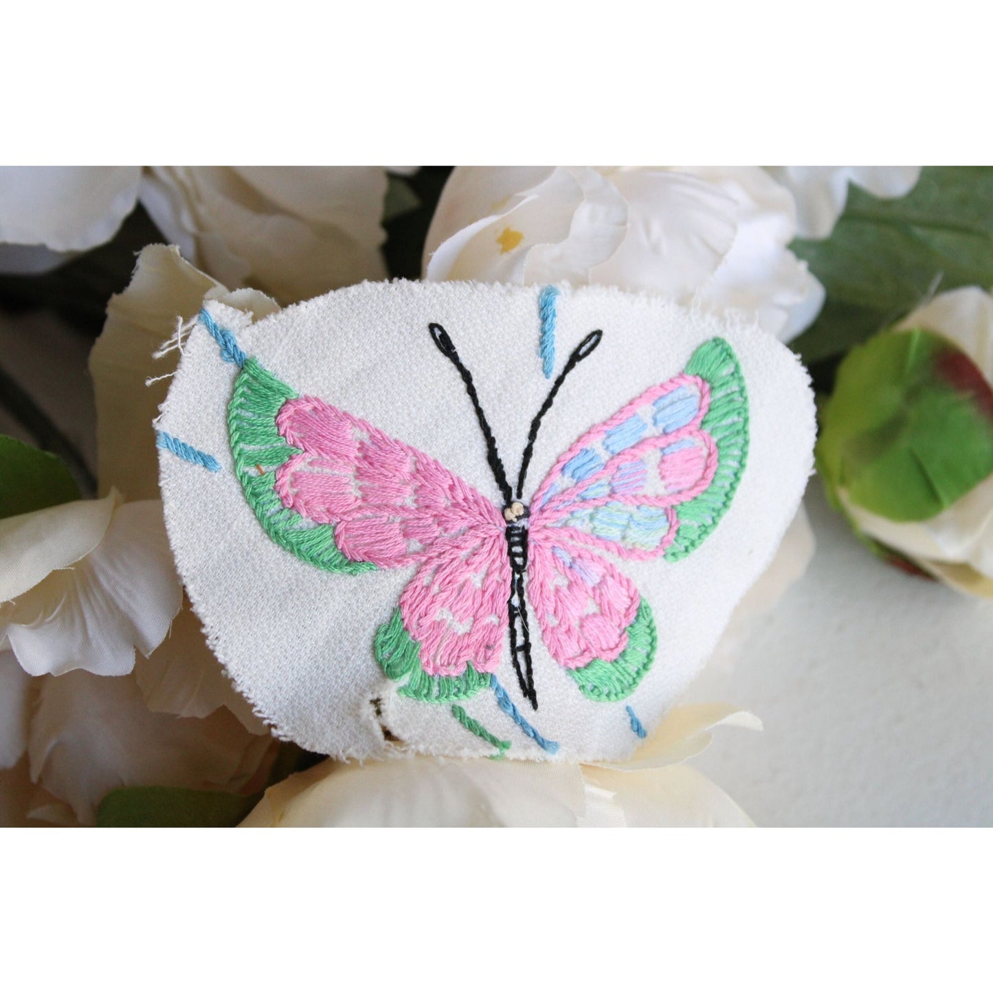 Vintage  Butterfly Embroidered Patch