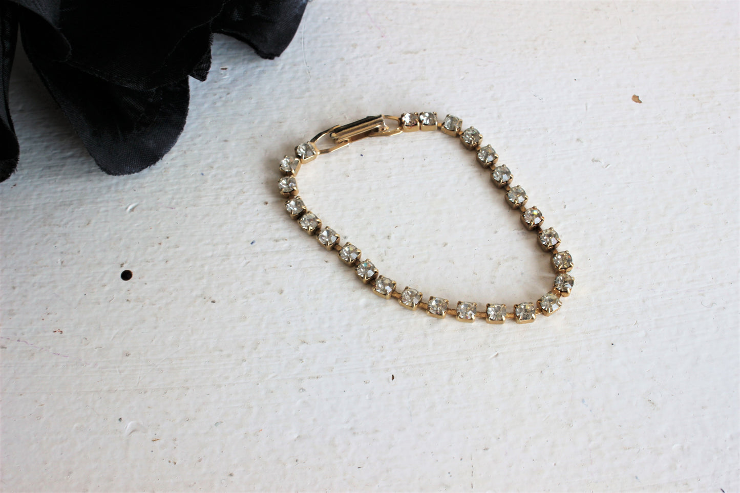 Vintage Rhinestone Tennis Bracelet