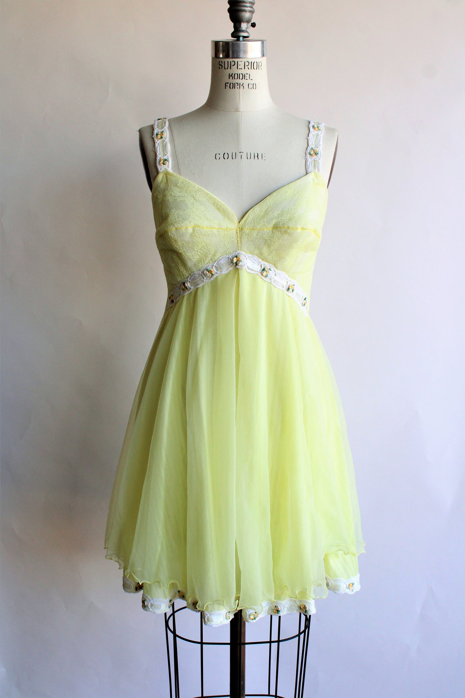 Yellow fashion babydoll