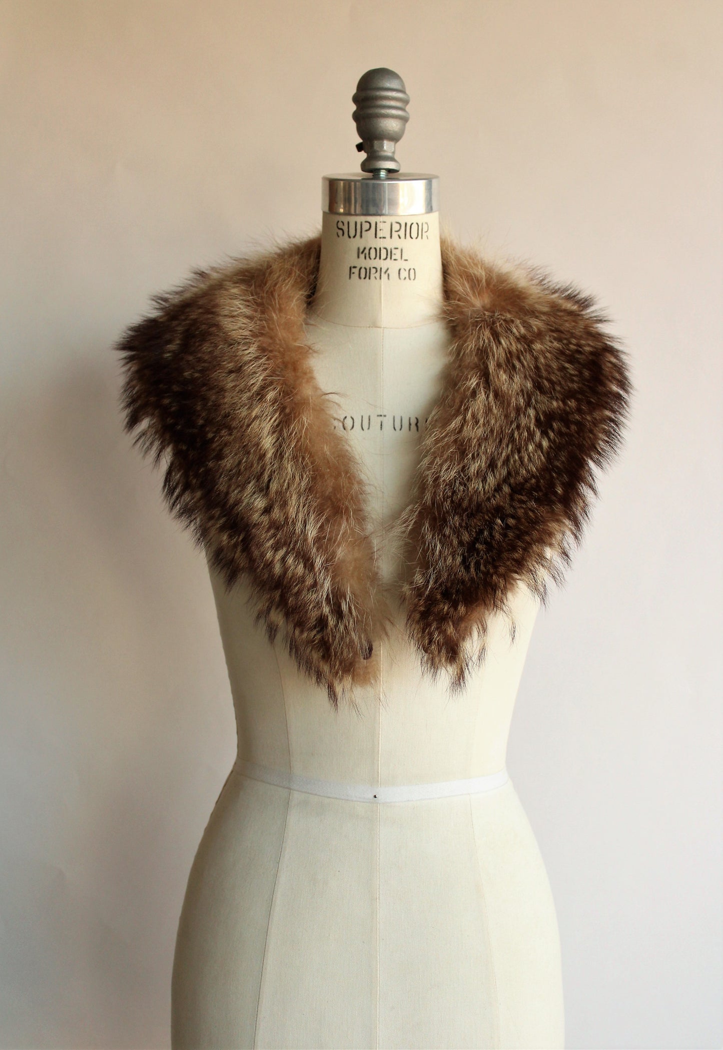 Vintage 1970s Fur Collar