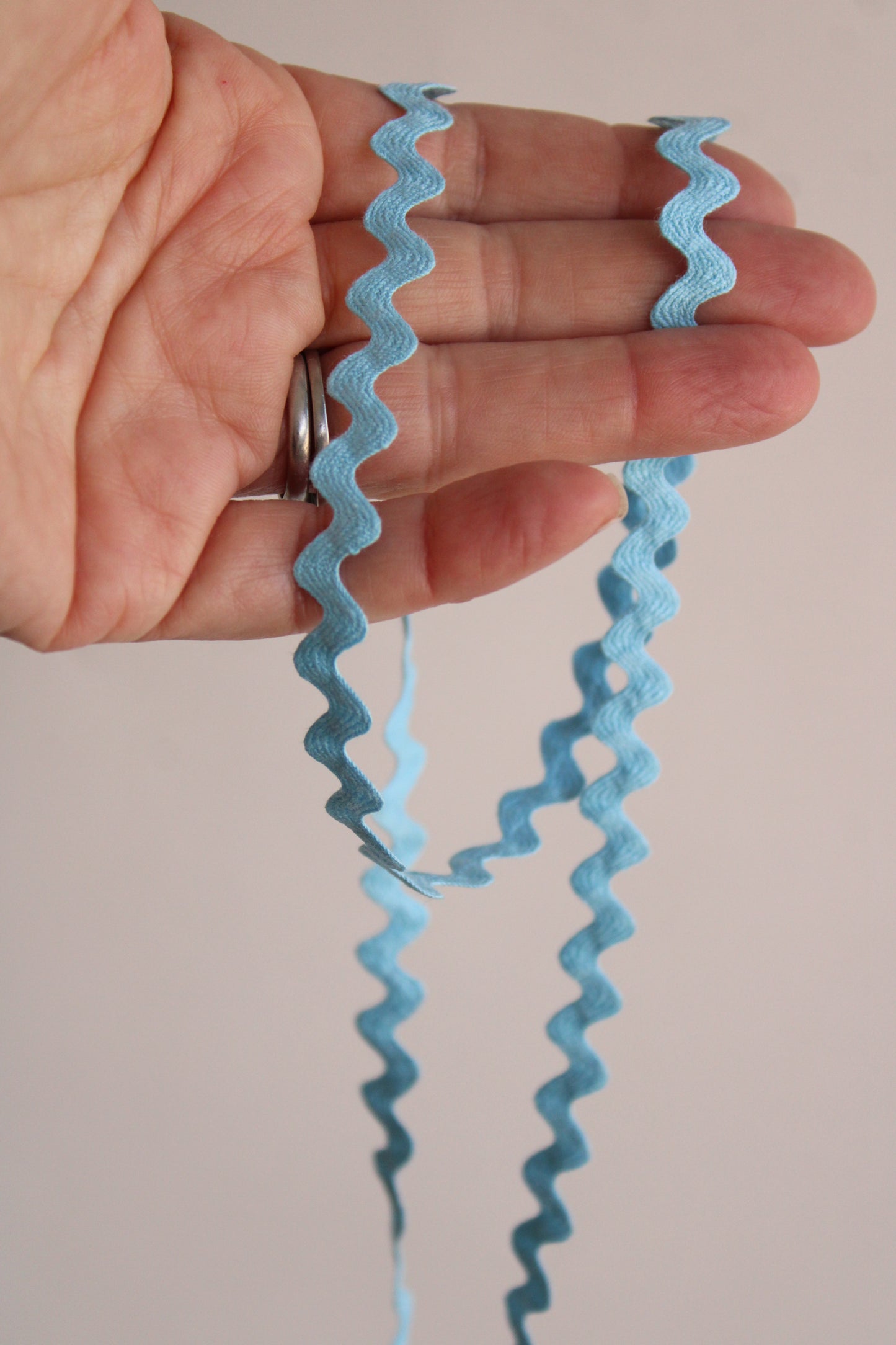 Vintage 1960s Blue Ric Rac Trim