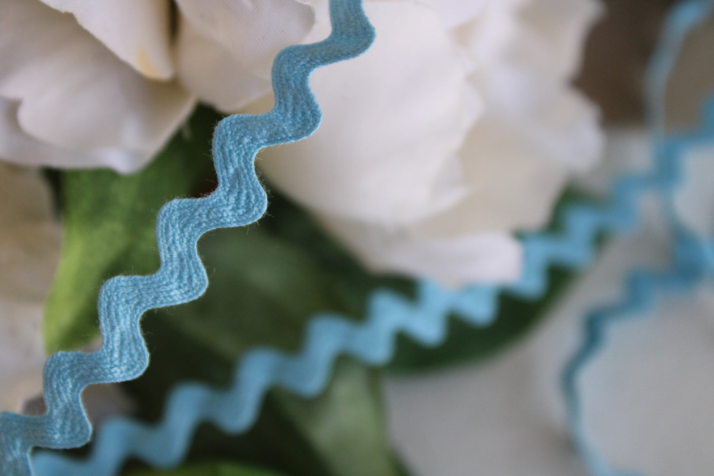 Vintage 1960s Blue Ric Rac Trim