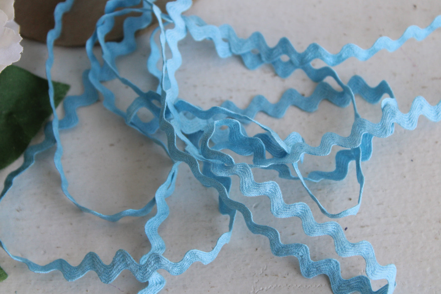 Vintage 1960s Blue Ric Rac Trim