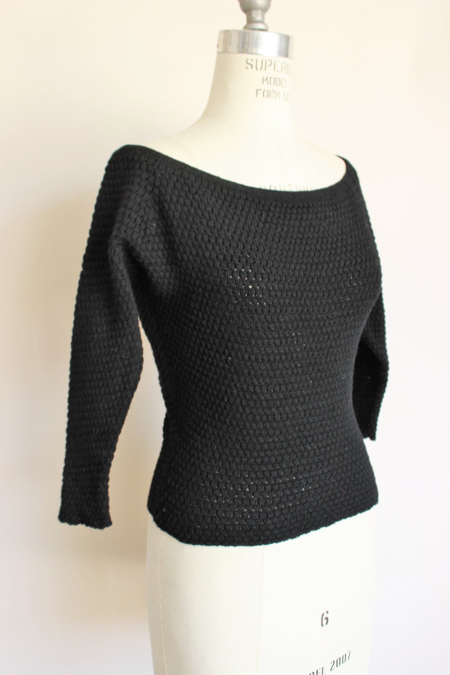 Vintage 1960s Black Sweater by Goldworm – Toadstool Farm Vintage