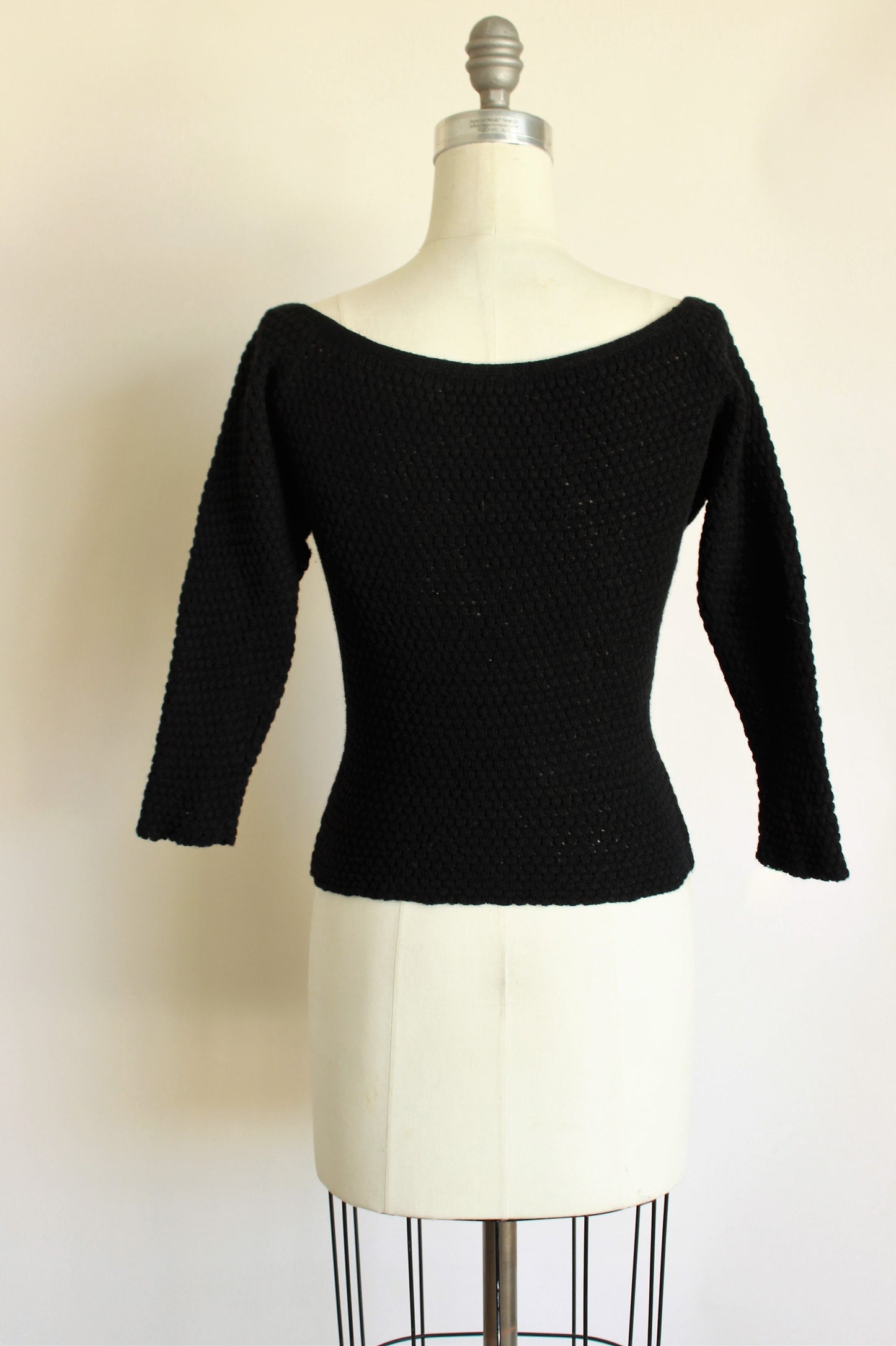 Vintage 1960s Black Sweater by Goldworm – Toadstool Farm Vintage