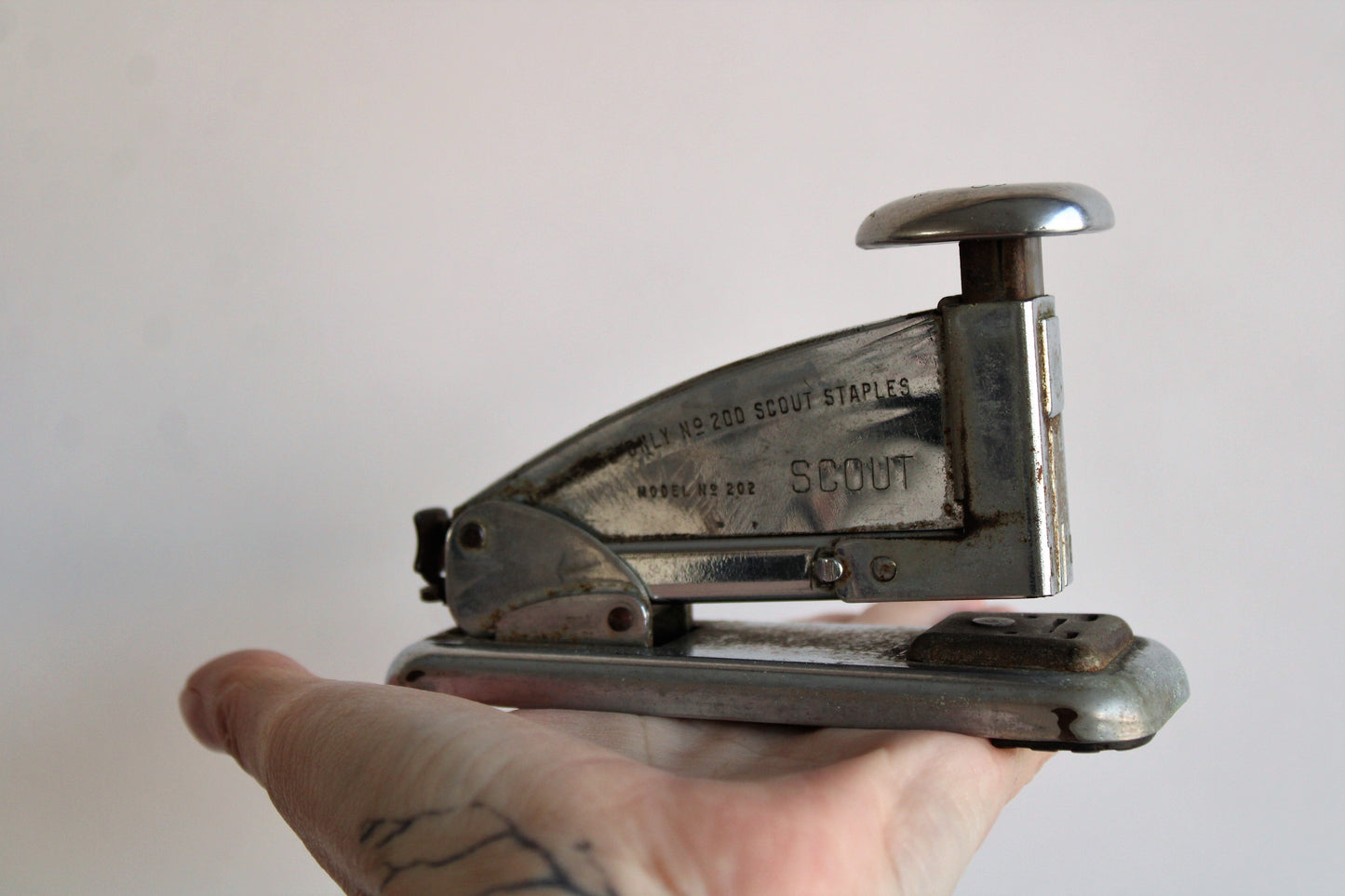 Vintage 1940s Scout Stapler by Ace Fastener