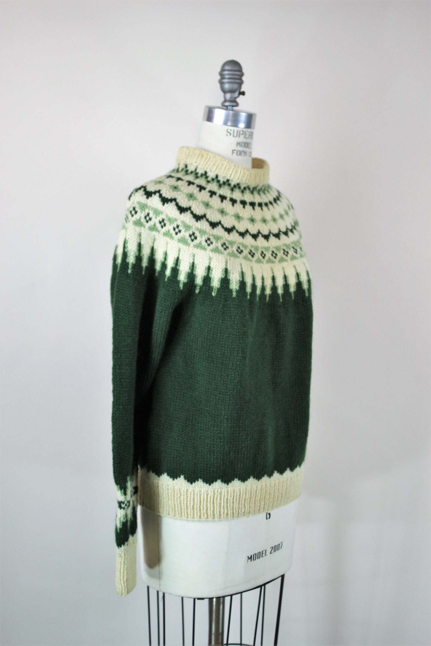 Vintage 1950s William Schmidt Co Oslo Nordic Wool Pullover Sweater ...