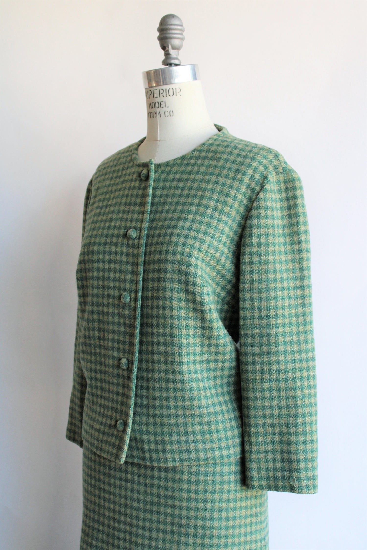 Vintage 1960s Pendleton Wool Tweed Check Two Piece Suit – Toadstool ...