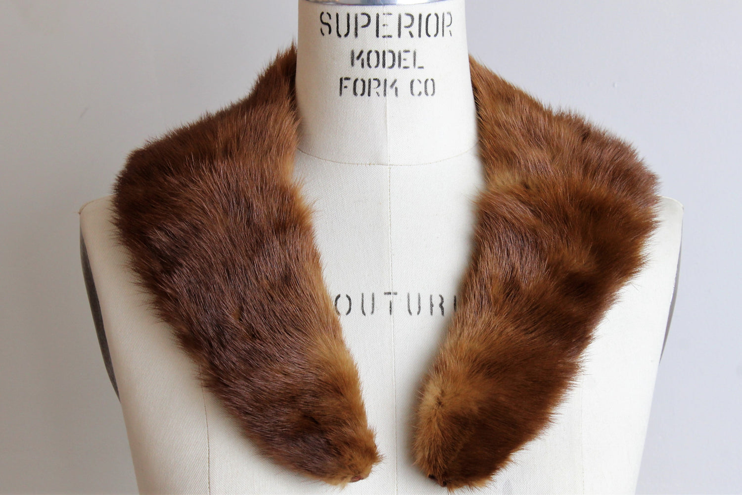 Vintage 1950s 1960s Fur Collar