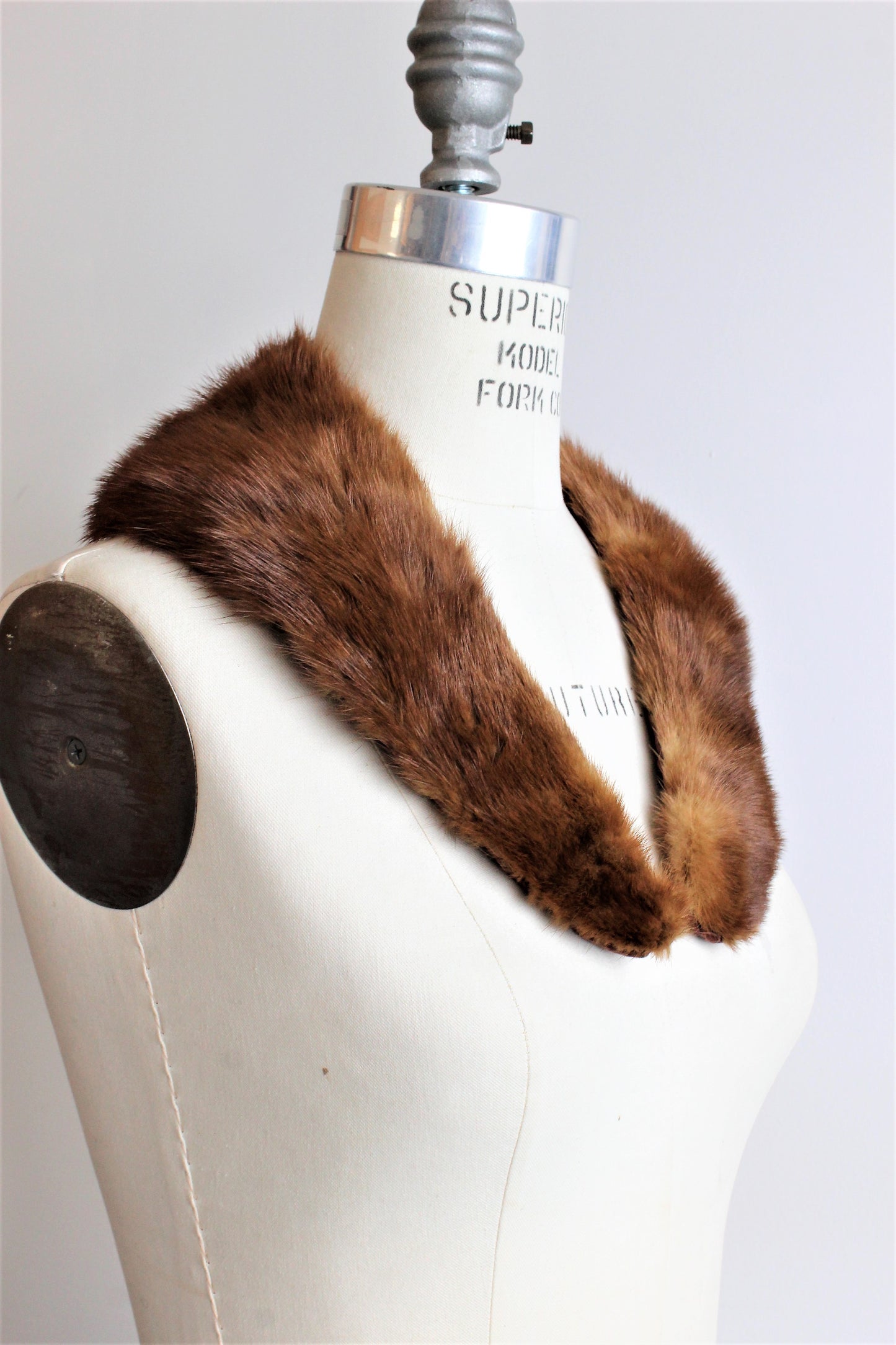 Vintage 1950s 1960s Fur Collar