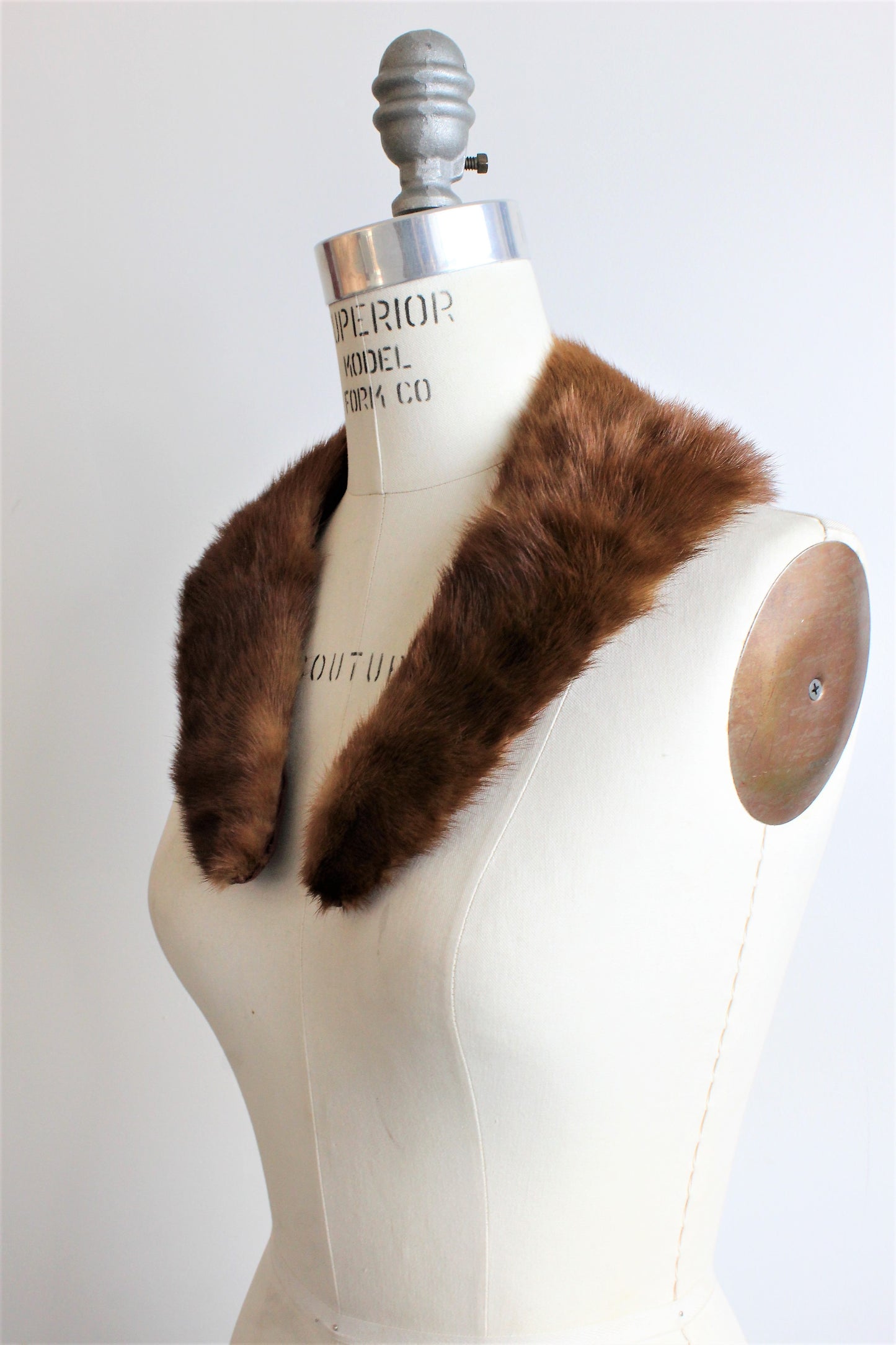 Vintage 1950s 1960s Fur Collar