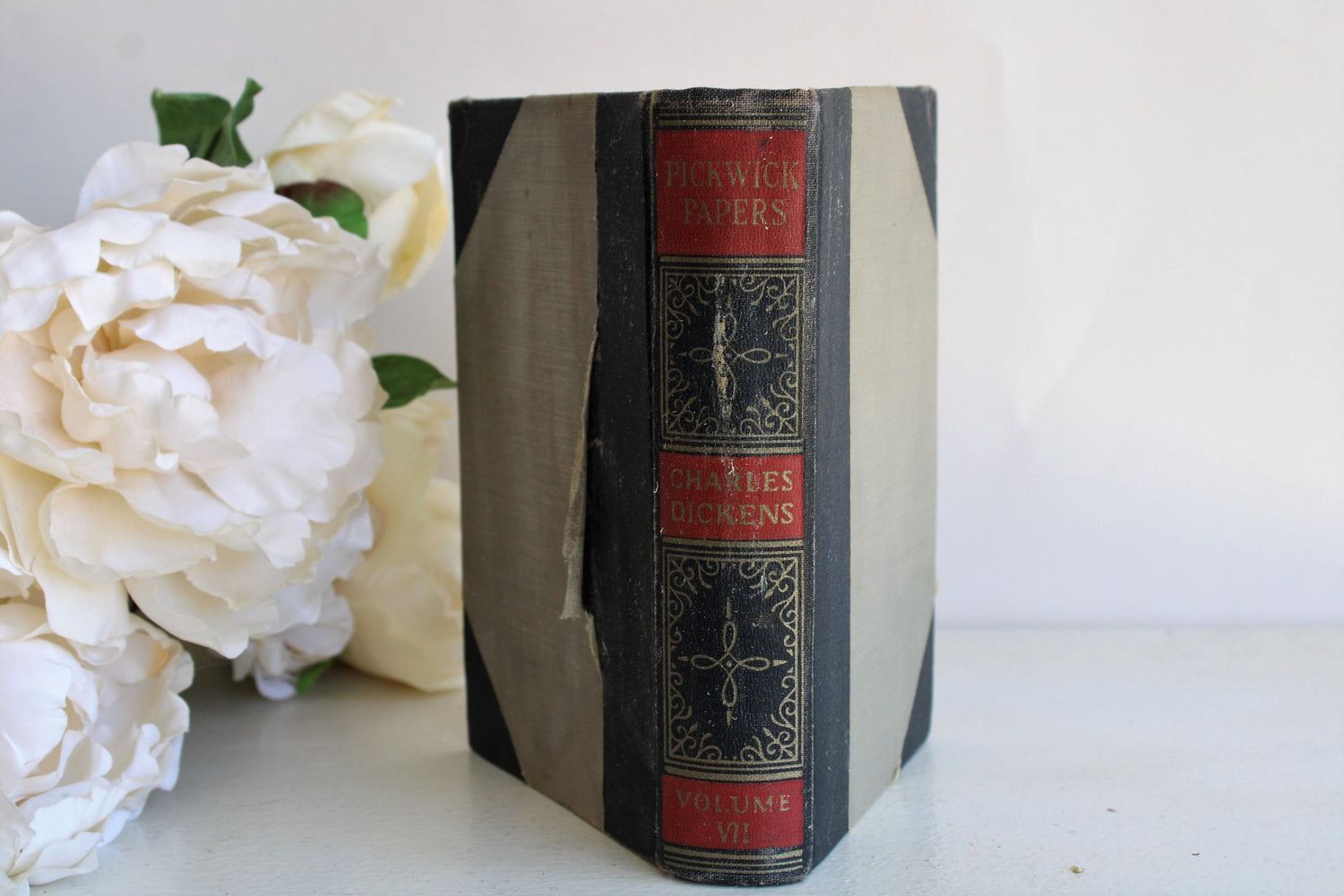 Antique 1900s Charles Dickens Book, The Pickwick Papers