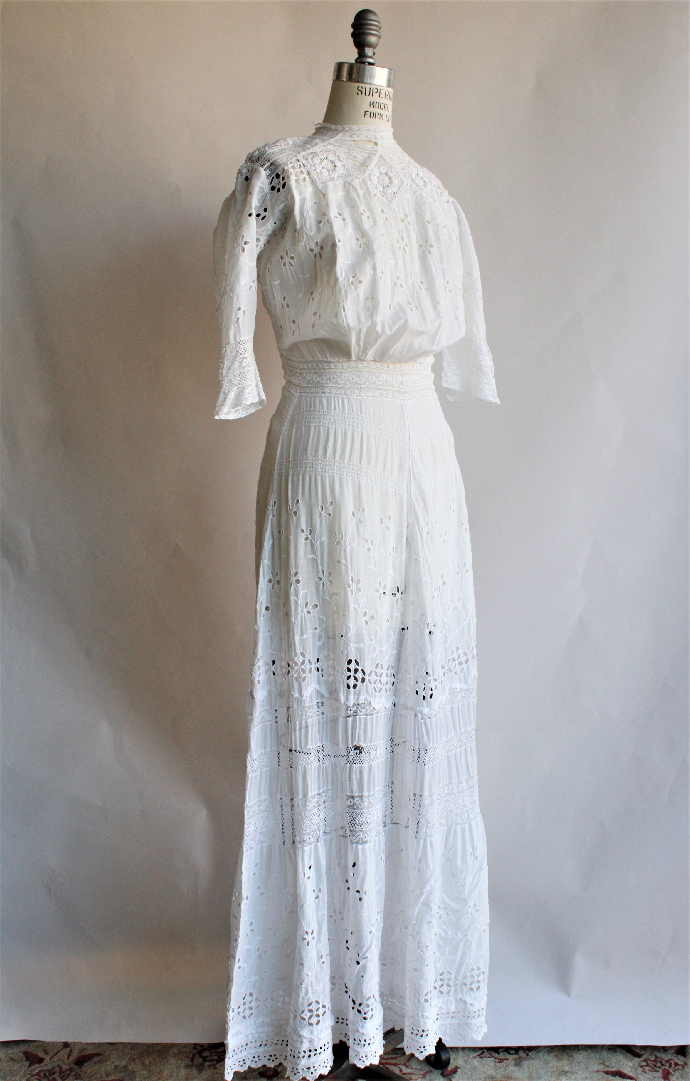 Vintage Antique 1900s Edwardian White Dress – Toadstool Farm Vintage