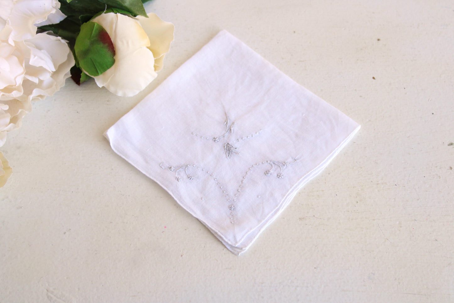 Vintage 1920s or so Linen Handkerchief