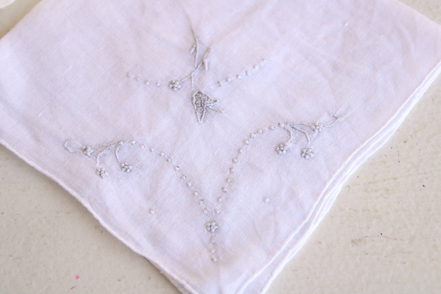 Vintage 1920s or so Linen Handkerchief