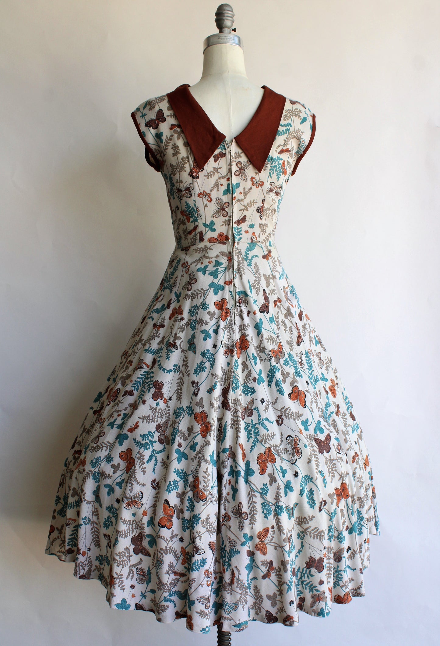 Vintage 1950s 1960s Butterfly Print Dress – Toadstool Farm Vintage