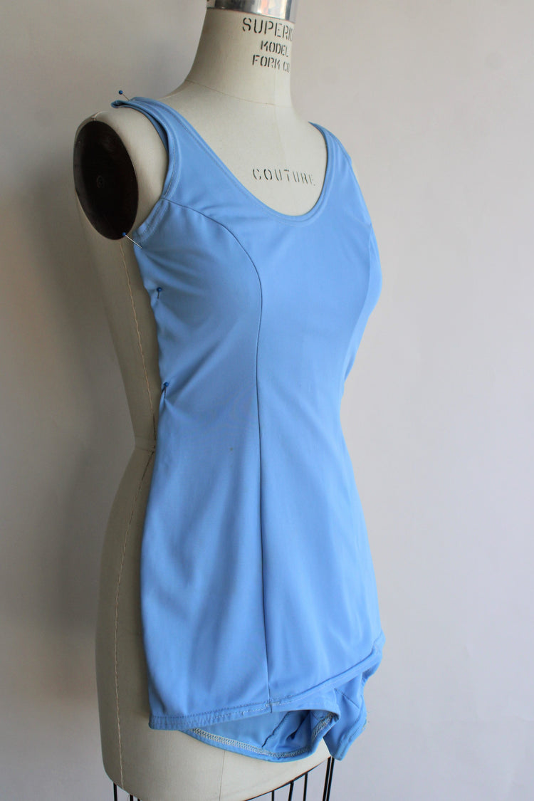 Vintage 1960s Aldrich & Aldrich Blue Skirted Swimsuit – Toadstool Farm ...