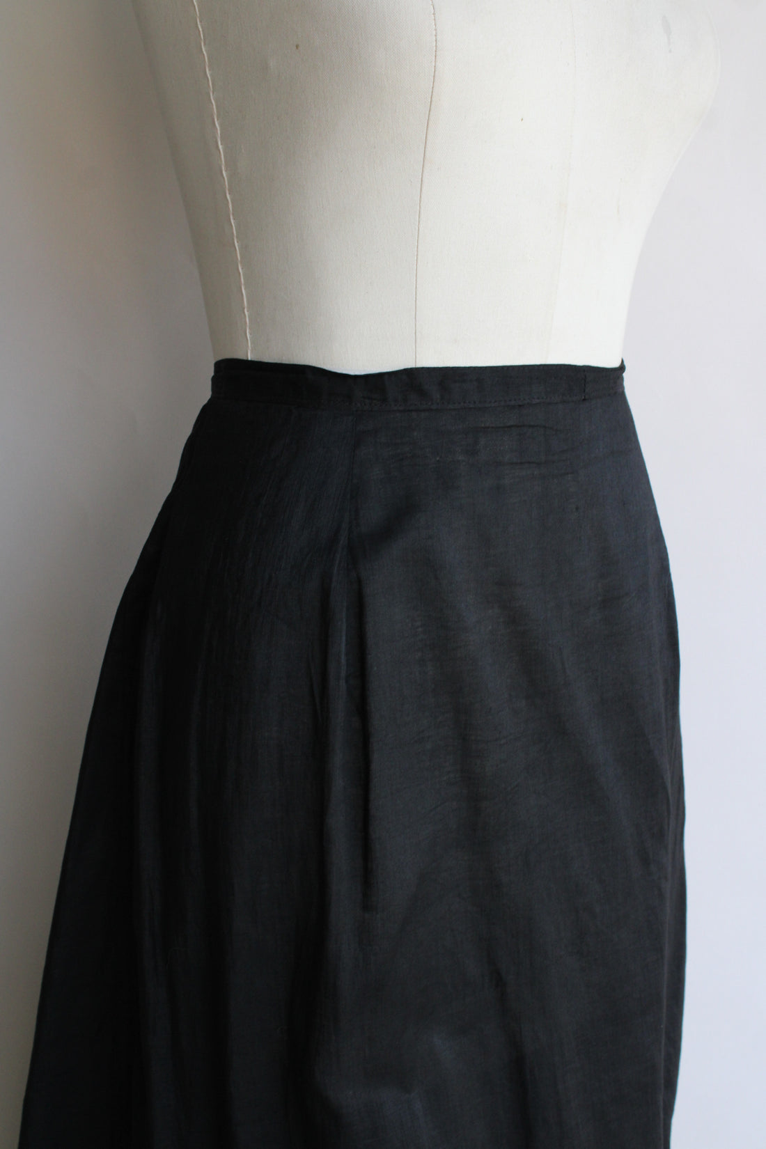 Antique Edwardian Black Mourning Skirt or Petticoat – Toadstool Farm ...