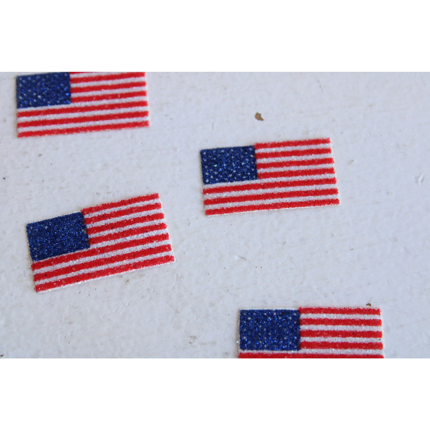 Vintage Flag Patches / American Flag Iron On 1.25" Wide / Dollmaking Sewing Crafting Altered Art